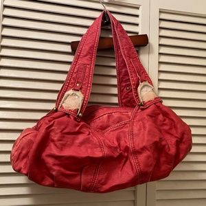 Dark Pink Hobo Hand bag with compartments